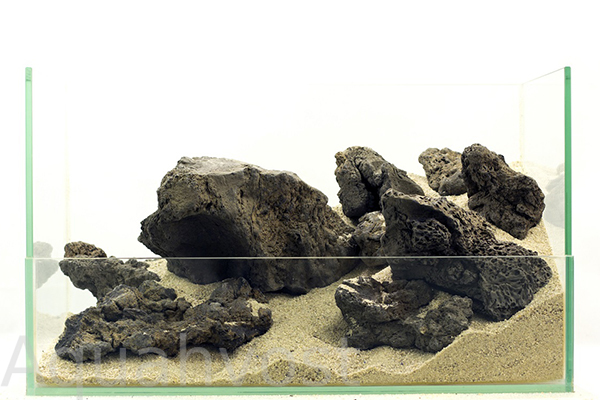 Камни GLOXY "Галапагосский пористый" разных размеров, 1 кг