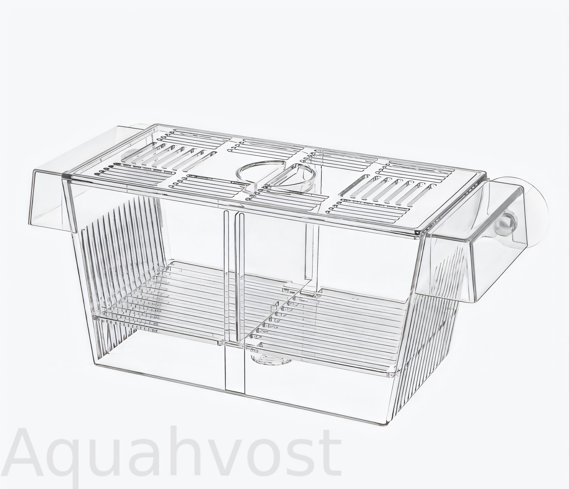 Отсадник Naribo FH-M для аквариумных рыб, с перегородкой, 23x10x10см