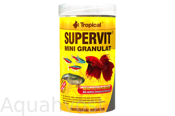Tropical SuperVit Mini Granulat основной корм для всех декоративных рыб (гранулы) 100 мл
