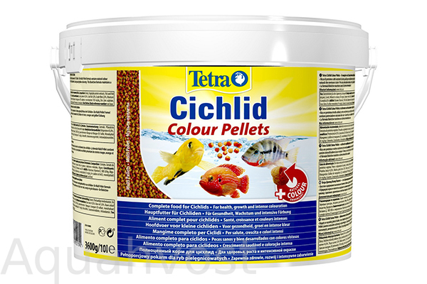 Корм для рыб TetraCichlid Colours 10 л гранулы