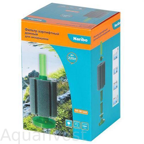 Фильтр аэрлифтный Naribo донный XL (8,5х8,5х21)