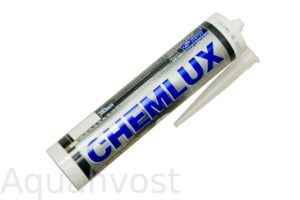 Клей силиконовый Chemlux-9011 300 мл черный (до 400 л)