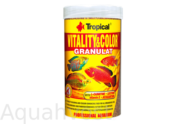Tropical Vitality&Color Granulat высокобелковый красящий корм для аквариумных рыб 250 мл