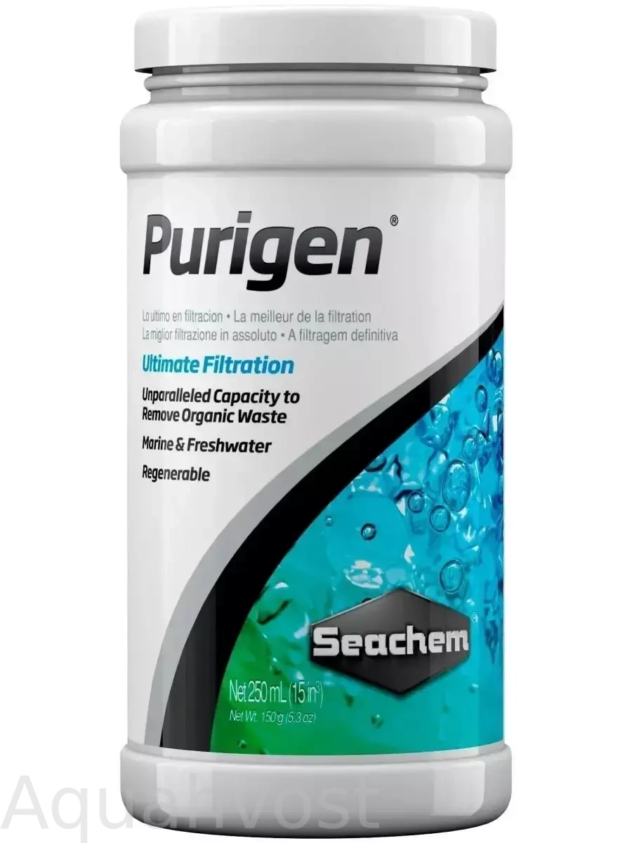 Наполнитель Seachem Purigen для удаления не окислившейся органики, 250мл до 1000л
