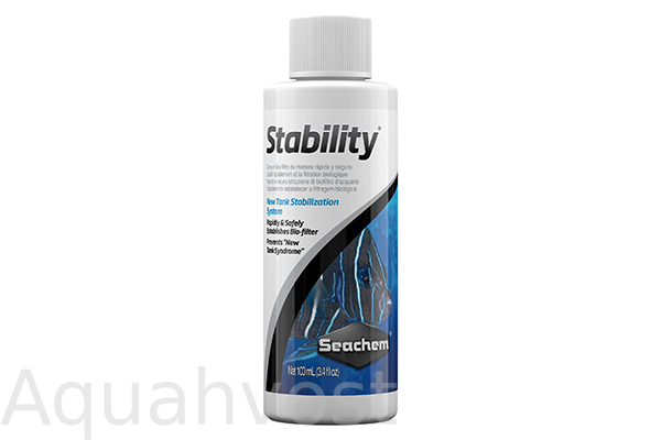 Живые бактерии для воды Seachem Stability 100мл, 5мл на 80л