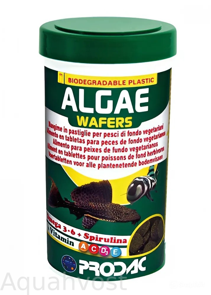 Корм для донных рыб PRODAC ALGAE WAFER (250мл/125гр.)