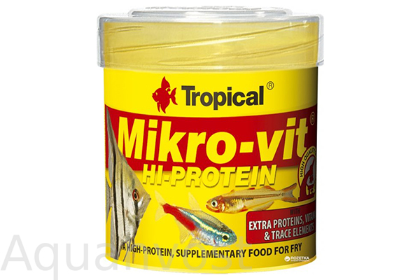 Tropical Mikro-vit Hi-Protein Высокобелковый корм для мальков банка 50 мл
