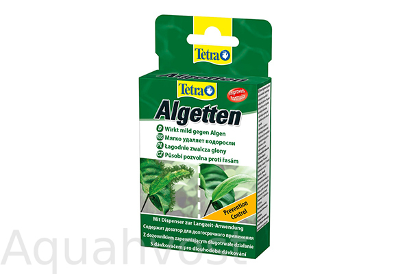 Средство против водорослей Tetra Algetten контроль обрастаний 12 табл на 120 л