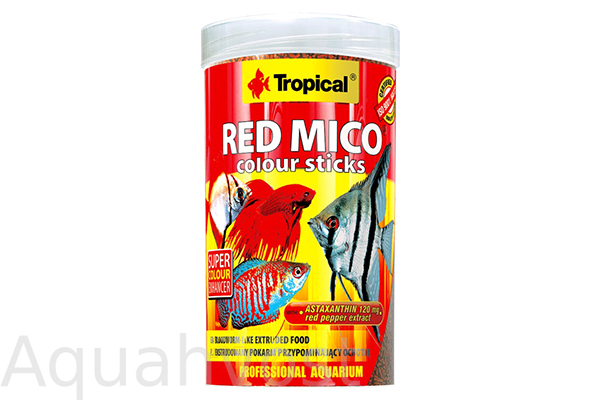 Tropical Red Mico Colour Sticks высокобелковый суперкрасящий корм 250 мл